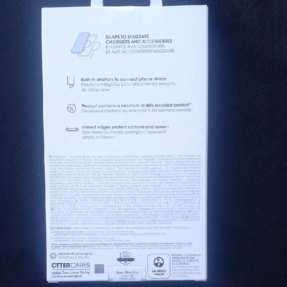 OtterBox Symmetry Series iPhone 16 Pro Case - Blue and Black - Picture 3 of 4